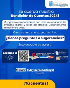 ¡Participa en nuestra Rendición de Cuentas 2024!